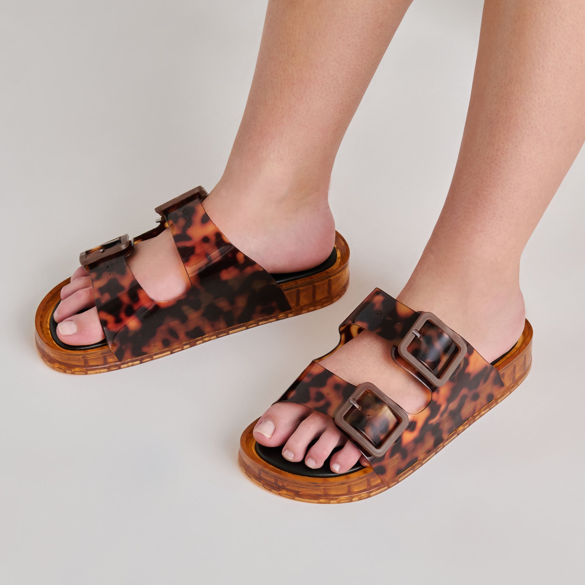 JULIO SANDALS TORTOISE VINYL
