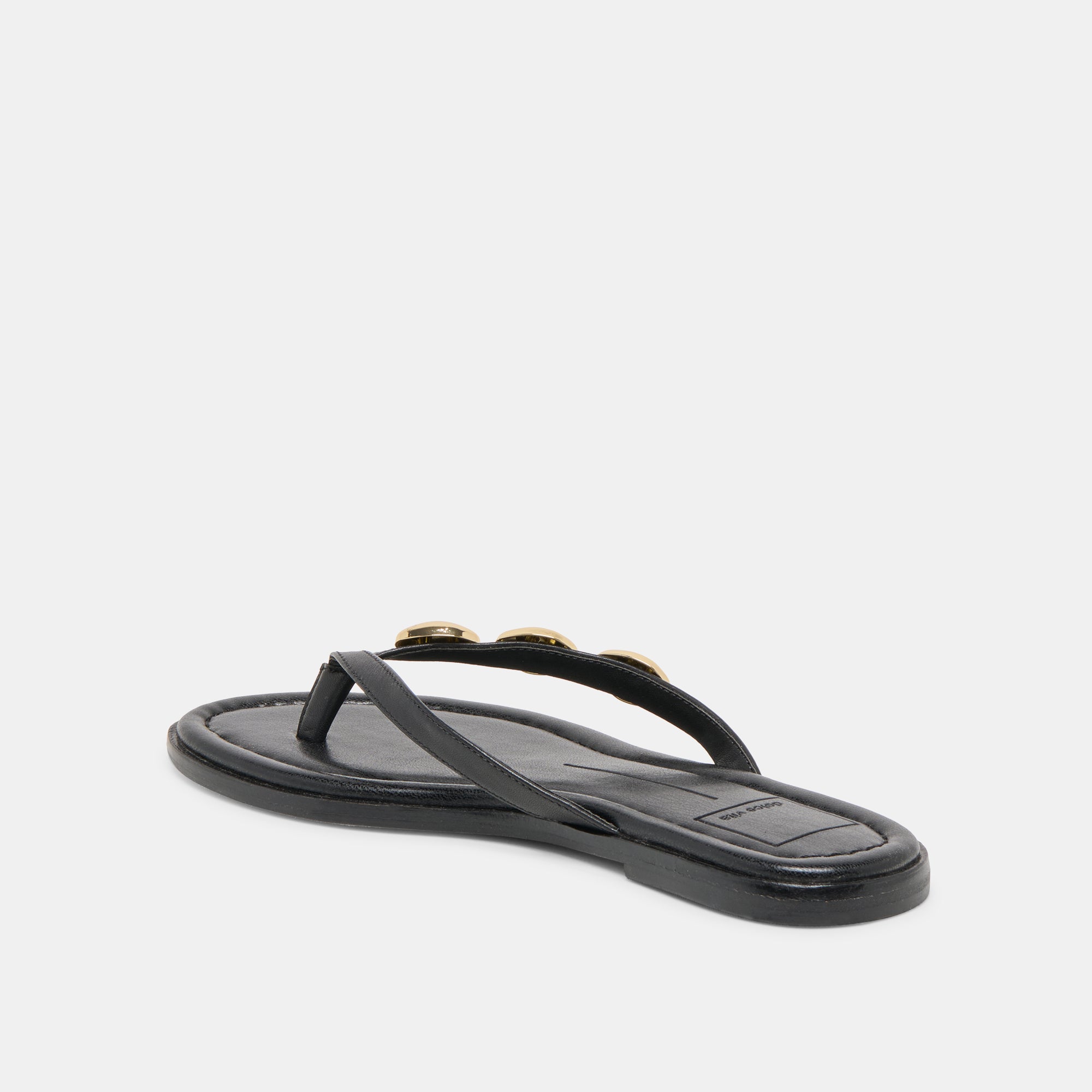 JUNY SANDALS BLACK LEATHER