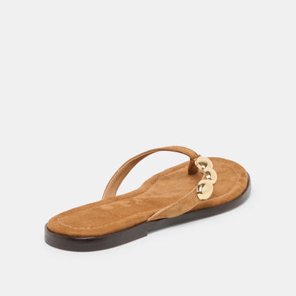 JUNY SANDALS TEAK SUEDE