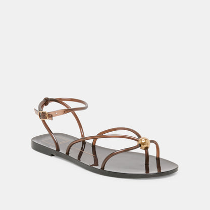 KENLEY VINYL SANDALS CHOCOLATE JELLY