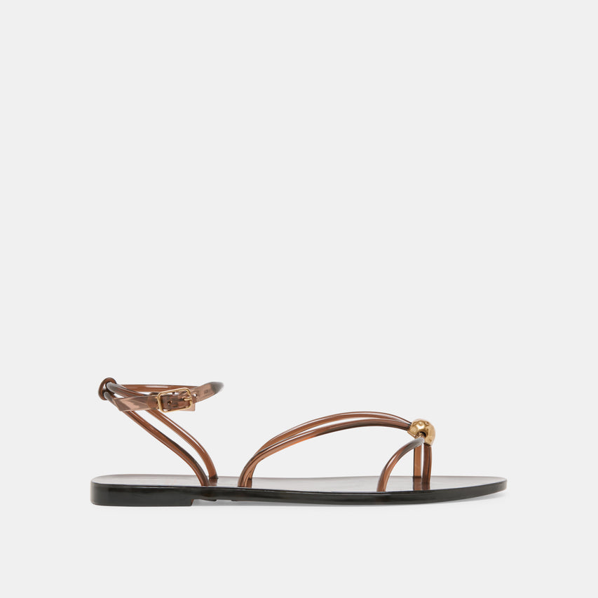 Kenley Vinyl Chocolate Jelly Sandals | Dolce Vita