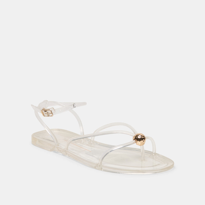 KENLEY VINYL SANDALS CRYSTAL JELLY