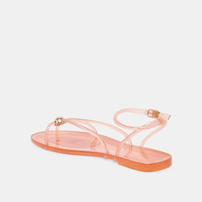 KENLEY VINYL SANDALS ROSE JELLY