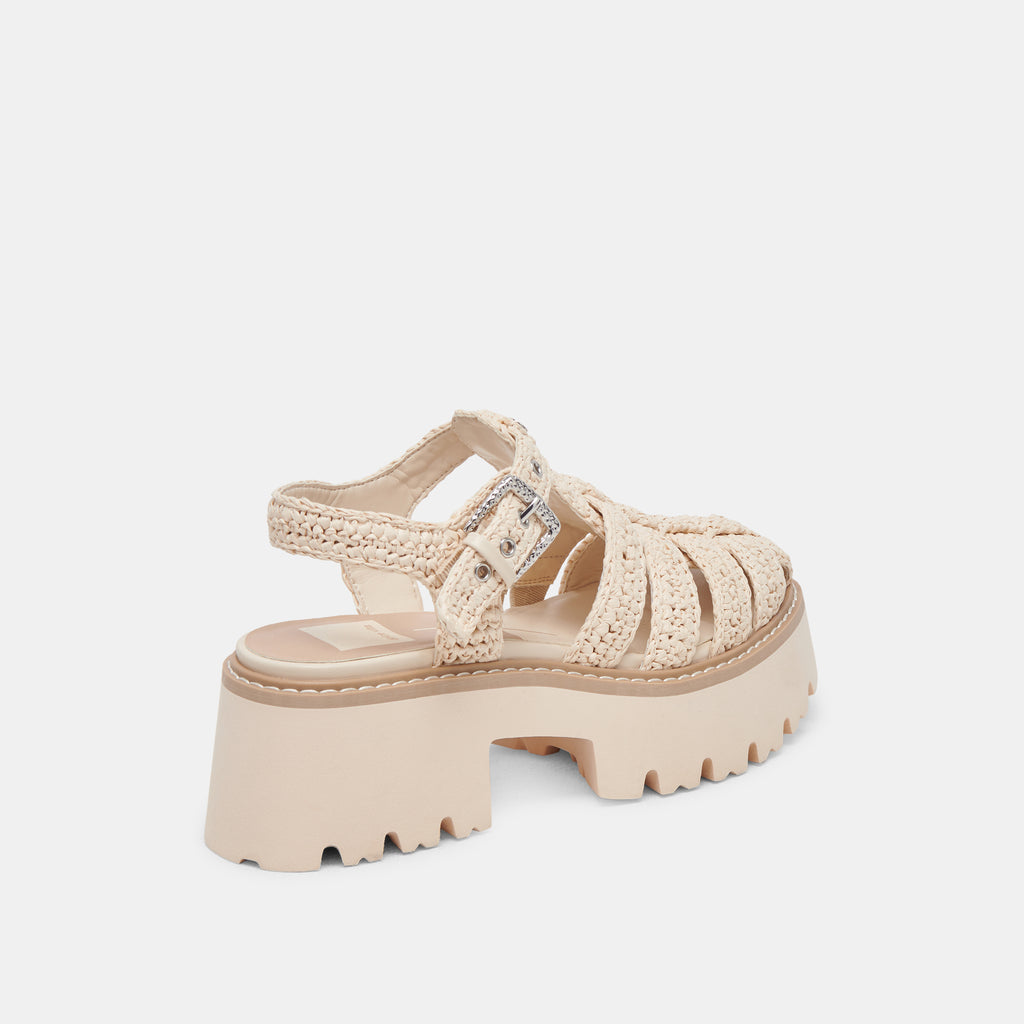 LASLY SANDALS OATMEAL KNIT - image 5