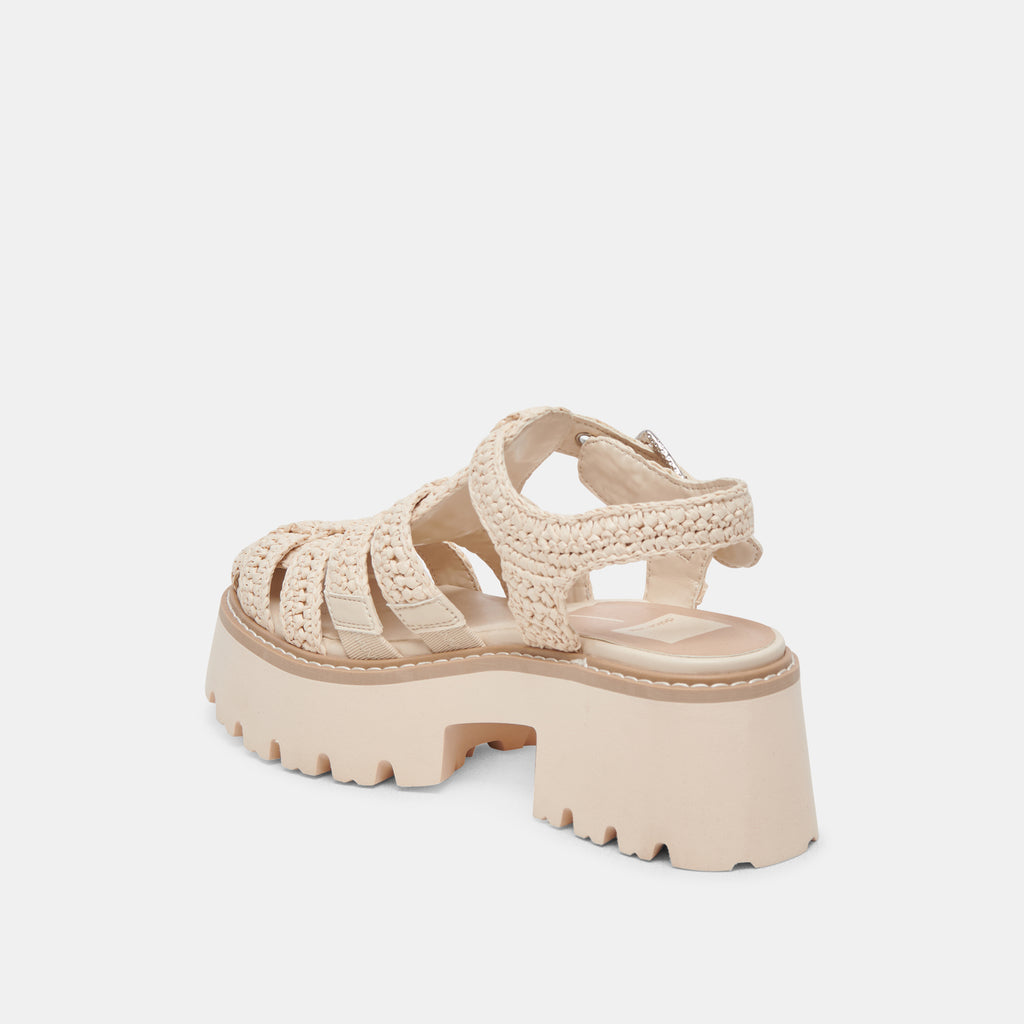 LASLY SANDALS OATMEAL KNIT - image 8