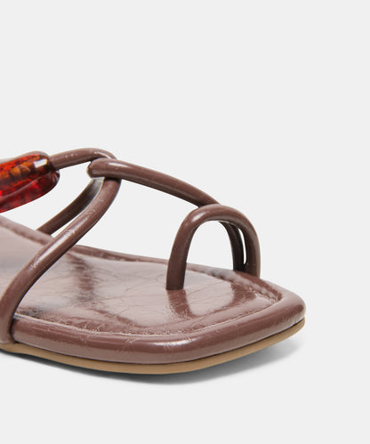 LOUIZ SANDALS DK COFFEE STELLA