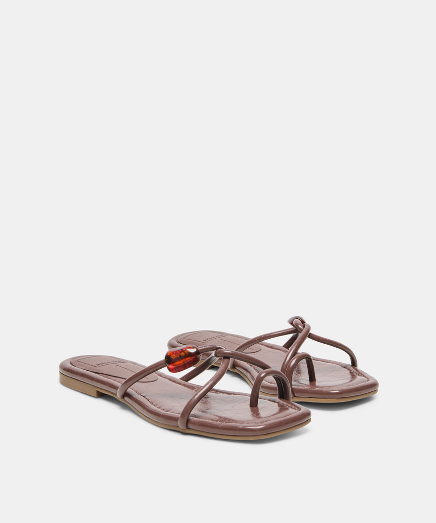 LOUIZ SANDALS DK COFFEE STELLA