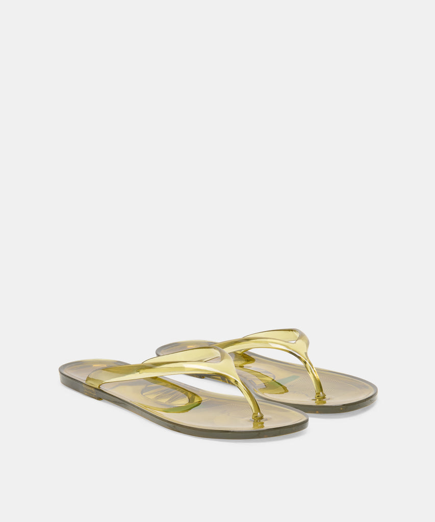 LYCHEE JELLY SANDALS OLIVE JELLY