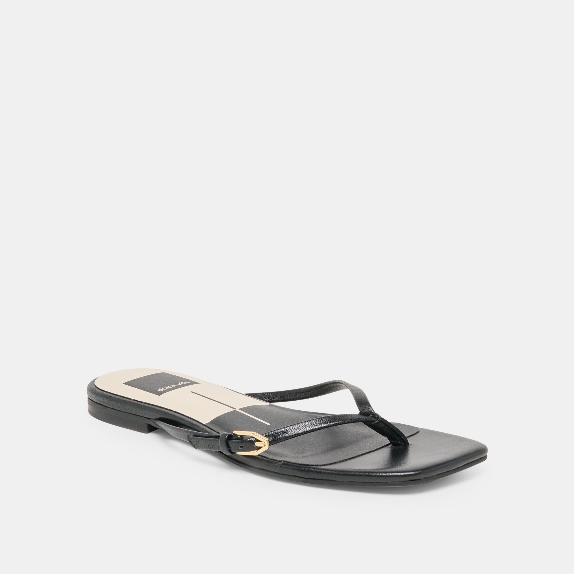 MALTA SANDALS BLACK LEATHER - view 3