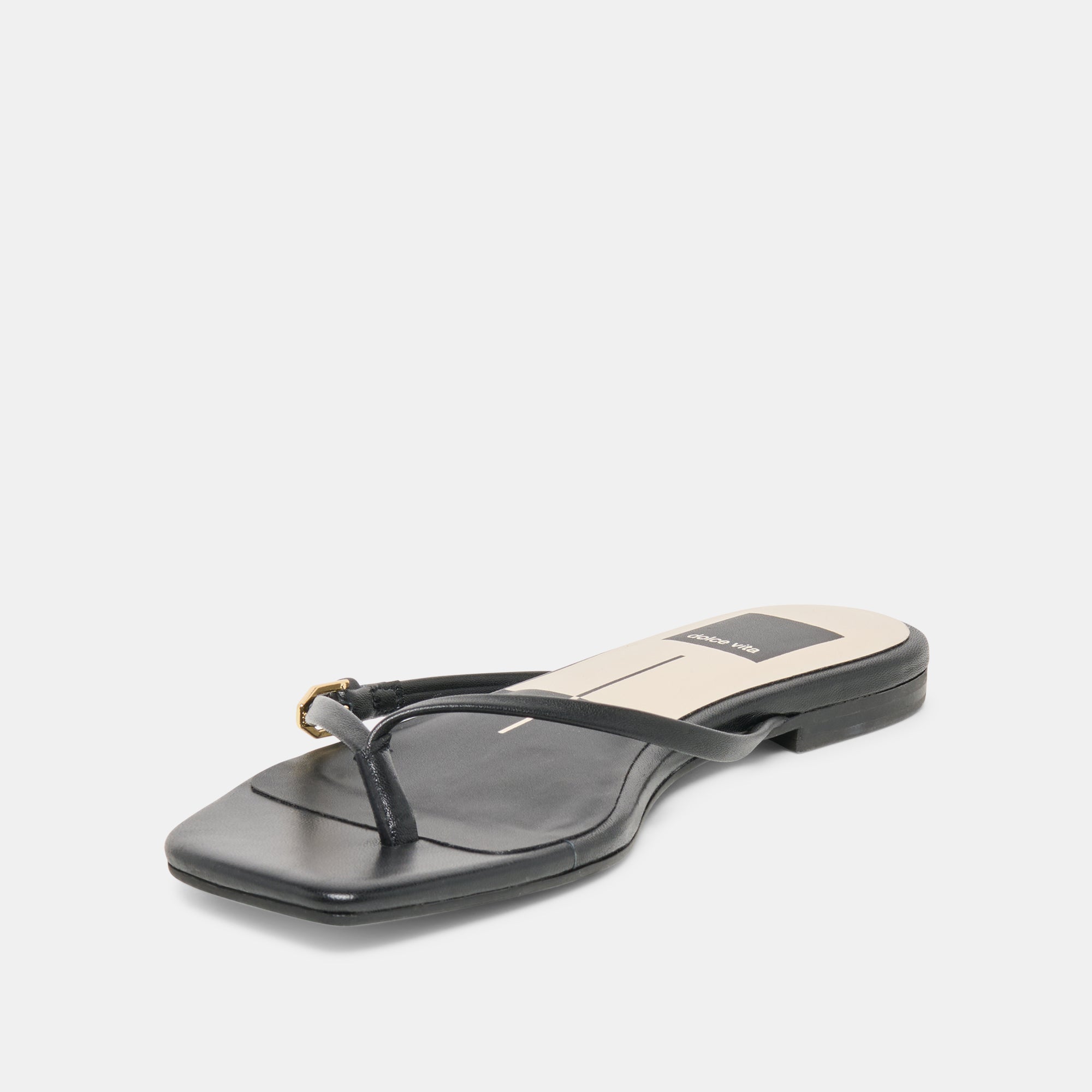 MALTA SANDALS BLACK LEATHER - view 6
