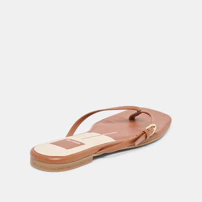 MALTA SANDALS COGNAC LEATHER