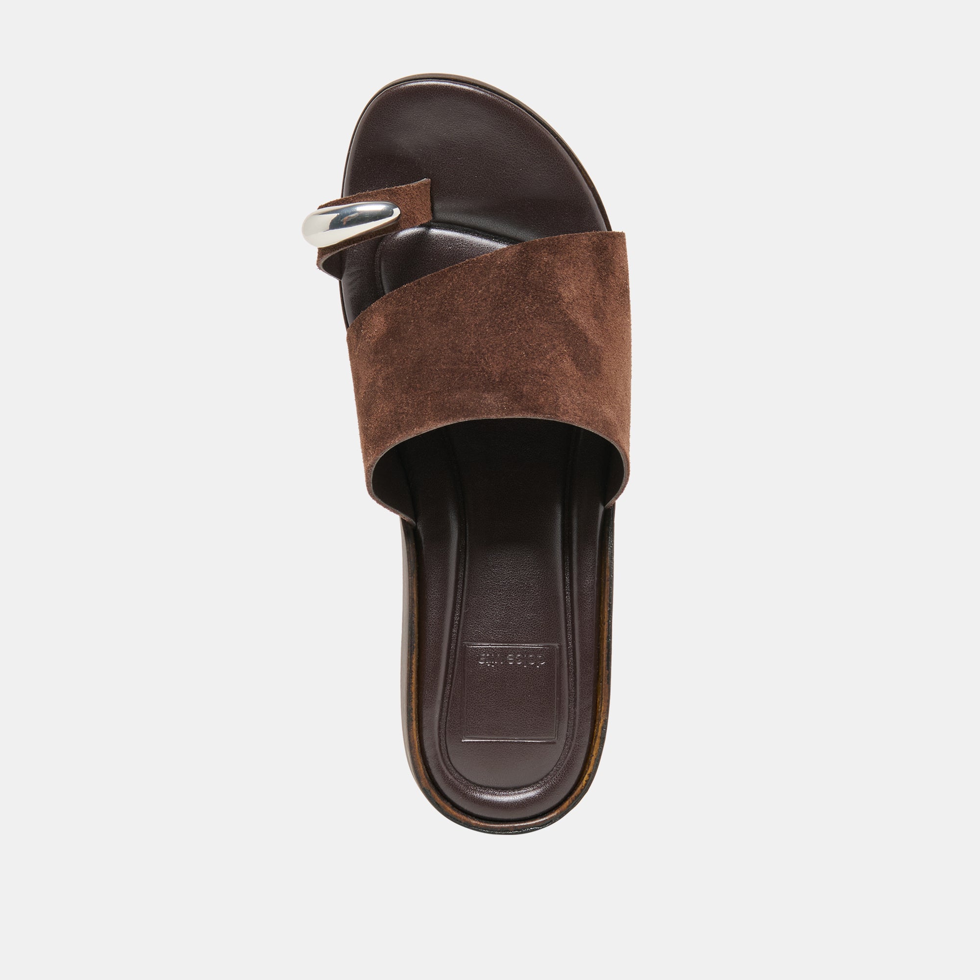 MOXY SANDALS DK BROWN SUEDE - view 9