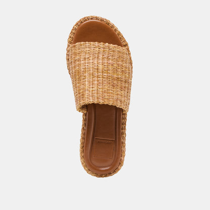 RIDGE SANDALS NATURAL RAFFIA