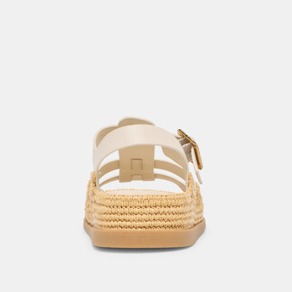 SHENNA SANDALS BONE LEATHER