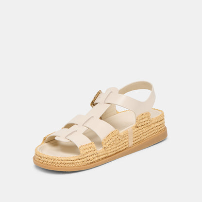 SHENNA SANDALS BONE LEATHER