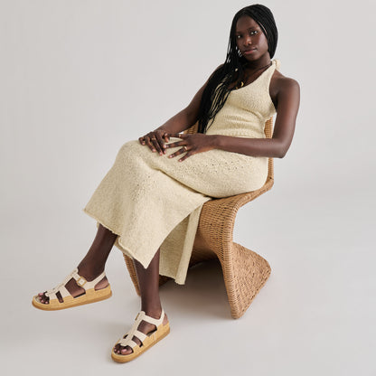 SHENNA SANDALS BONE LEATHER