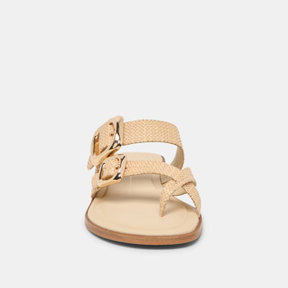 SHORE SANDALS SAND RAFFIA