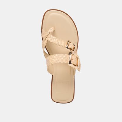 SHORE SANDALS SAND RAFFIA