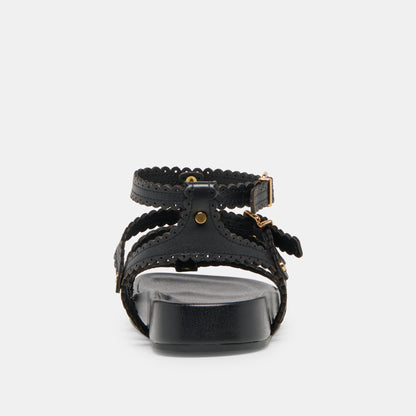 SUSANA SANDALS BLACK LEATHER