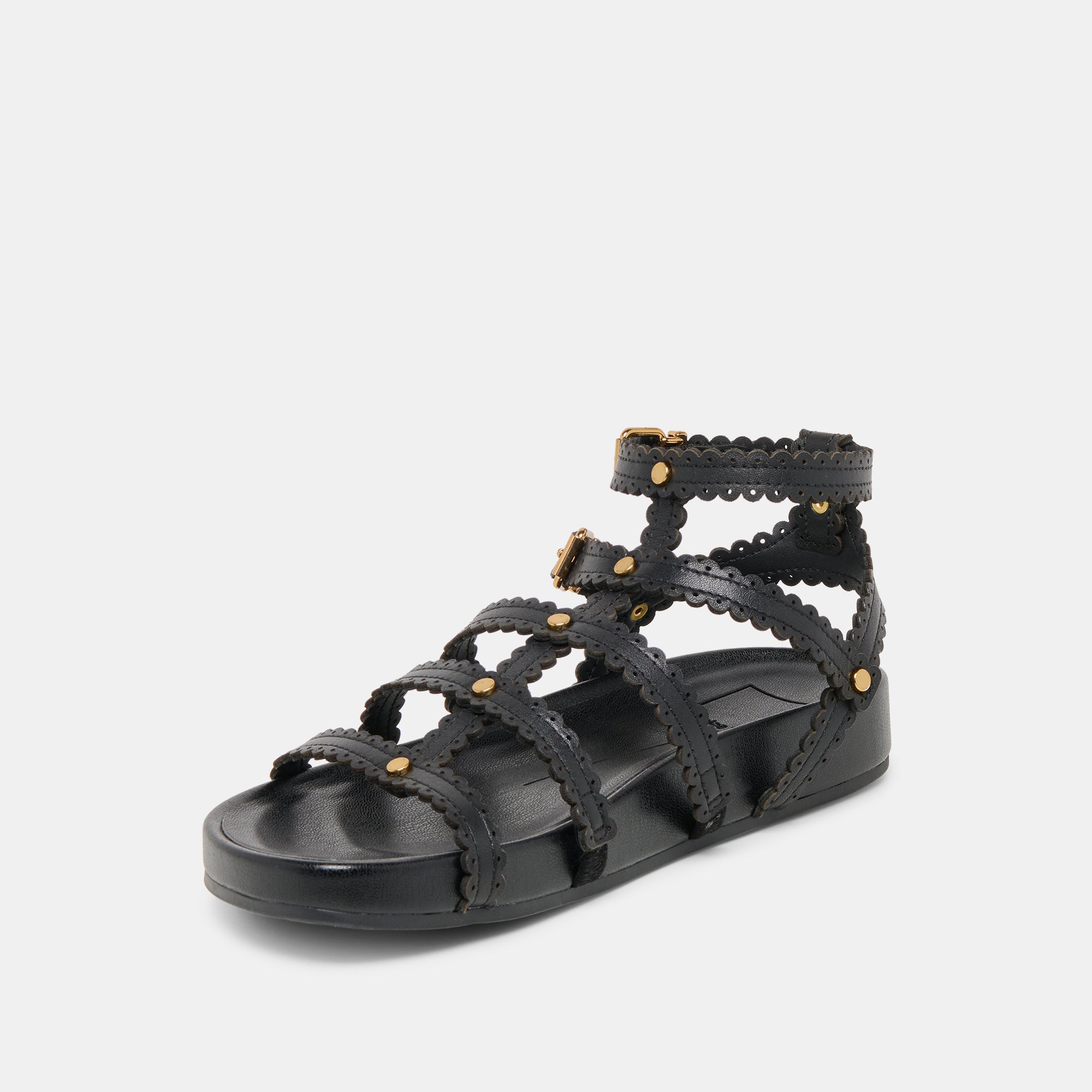 SUSANA SANDALS BLACK LEATHER