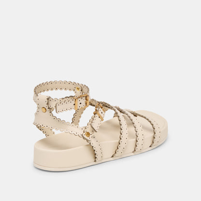 SUSANA SANDALS CREME LEATHER