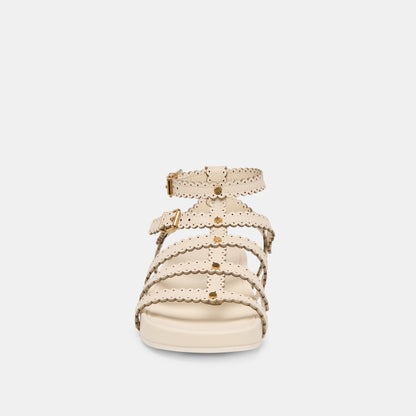 SUSANA SANDALS CREME LEATHER