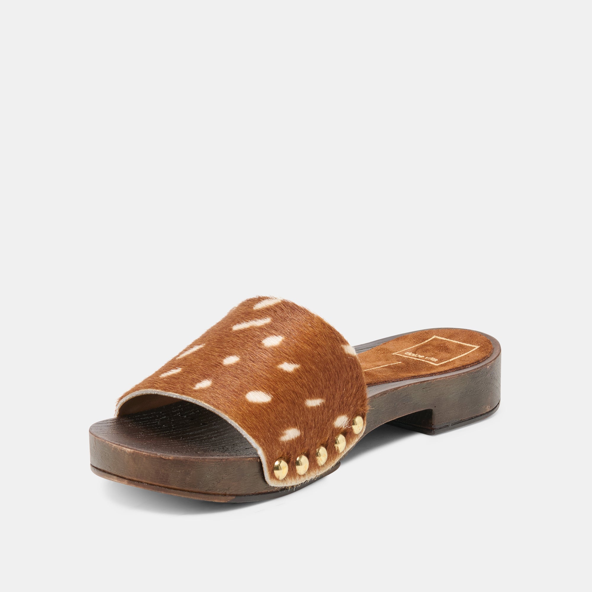 SYMONE SANDALS CHESTNUT CALF HAIR - view 4