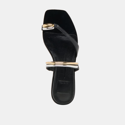 TARINA SANDALS BLACK LEATHER