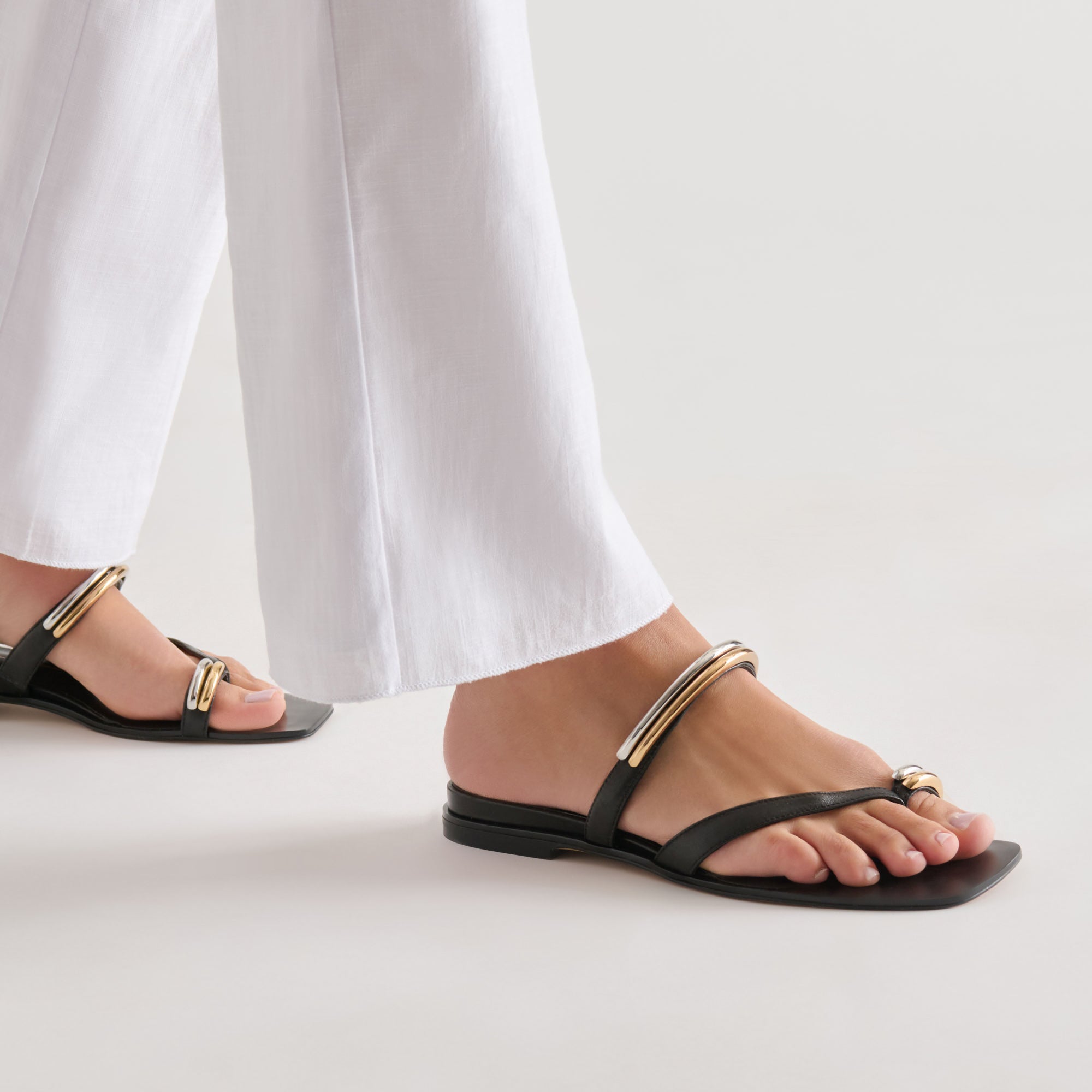 TARINA SANDALS BLACK LEATHER - view 4