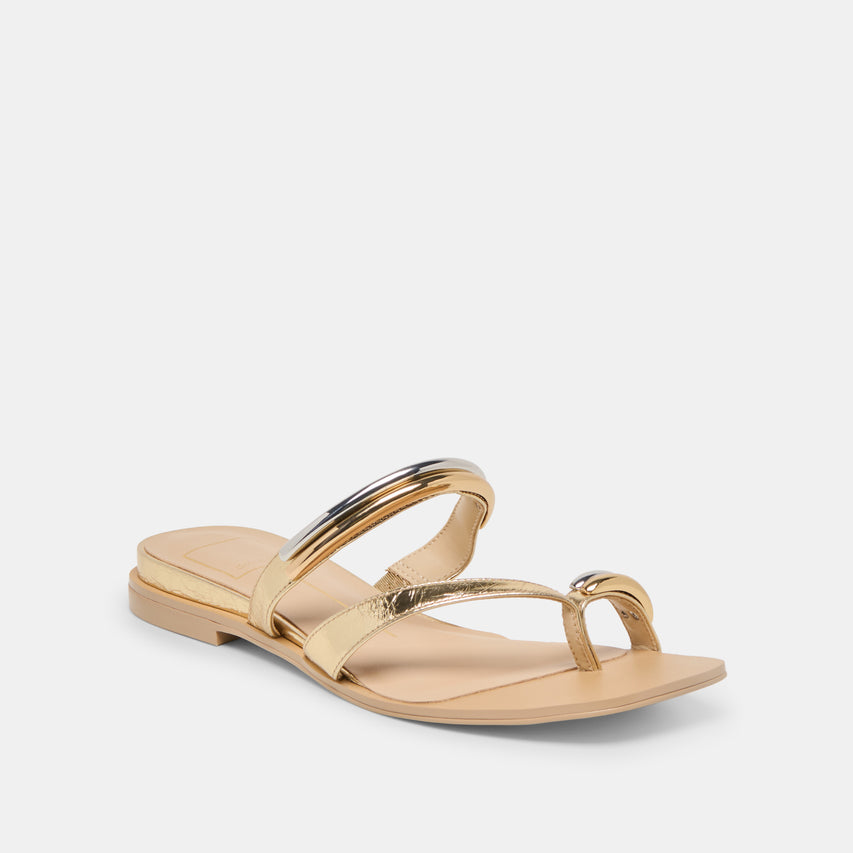 TARINA SANDALS GOLD LEATHER