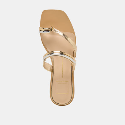 TARINA SANDALS GOLD LEATHER