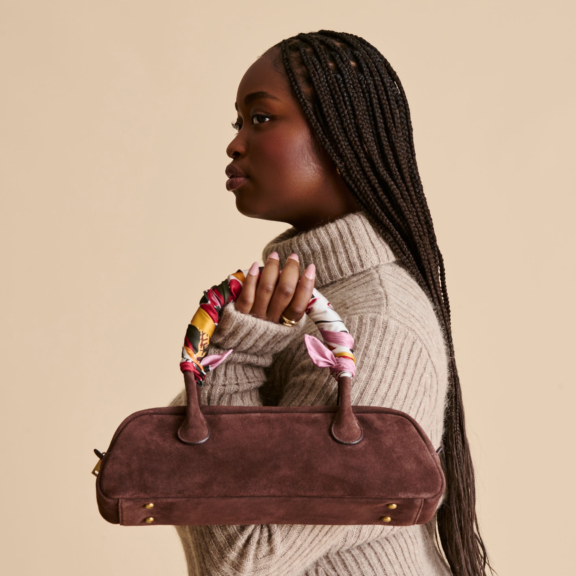 FRUIT SCARF PINK MULTI