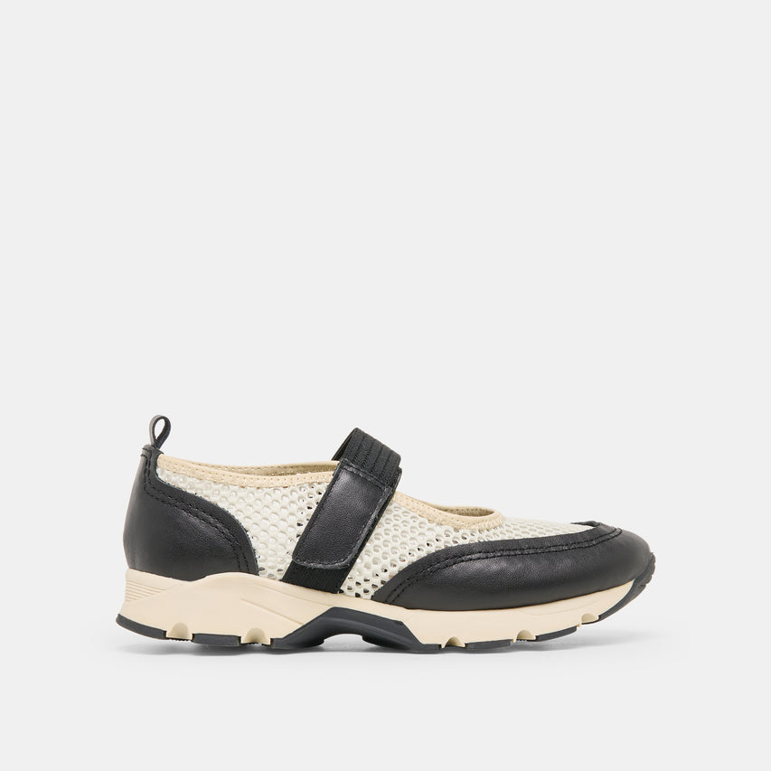 Seline White Black Mesh Sneakers | Dolce Vita