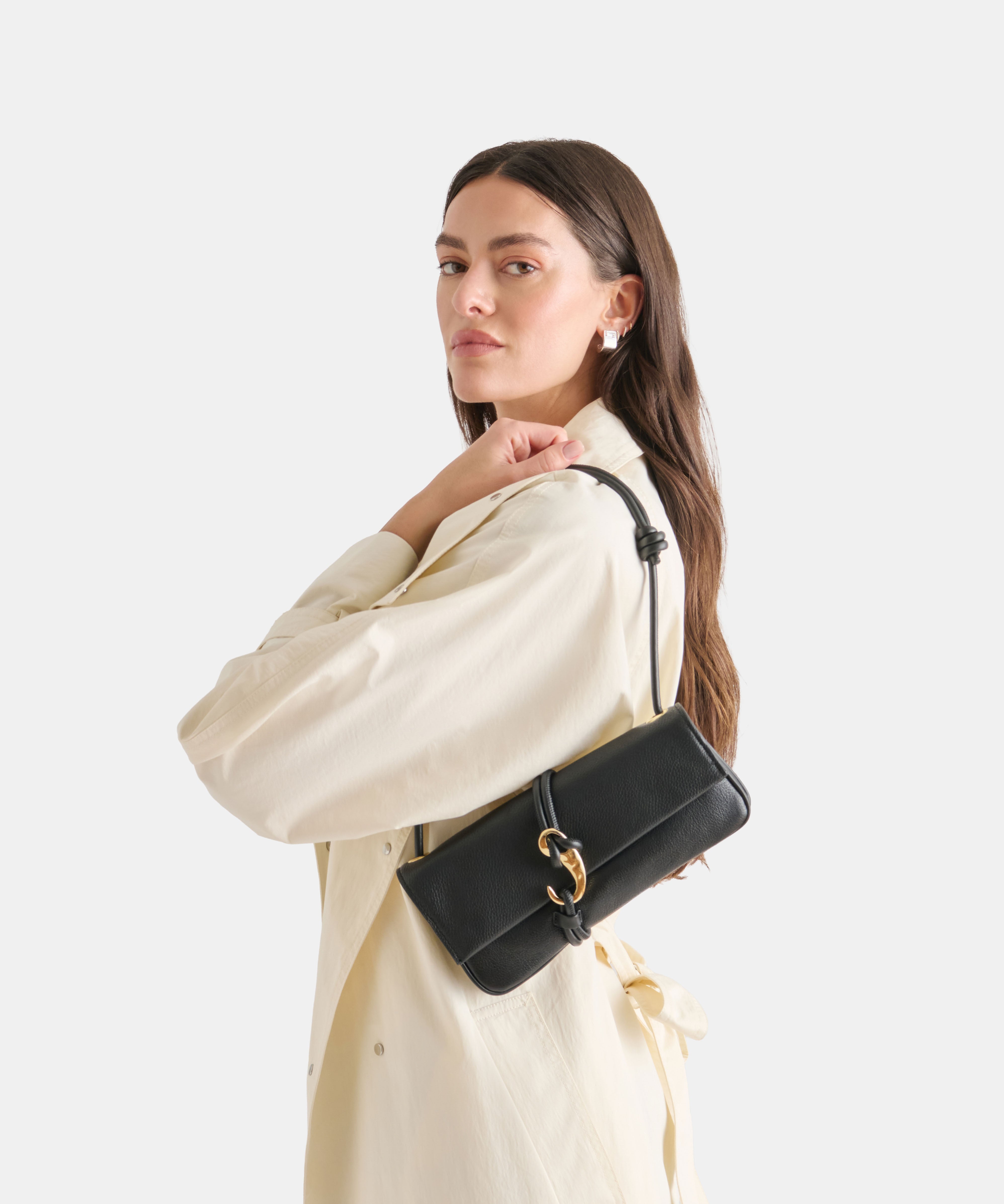 ALICE SHOULDER BAG BLACK LEATHER - view 2