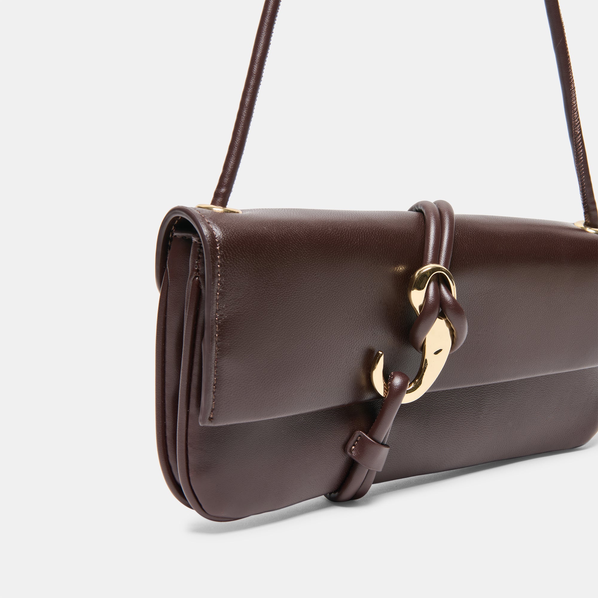 ALICE SHOULDER BAG BROWN CHERRY LEATHER - view 3
