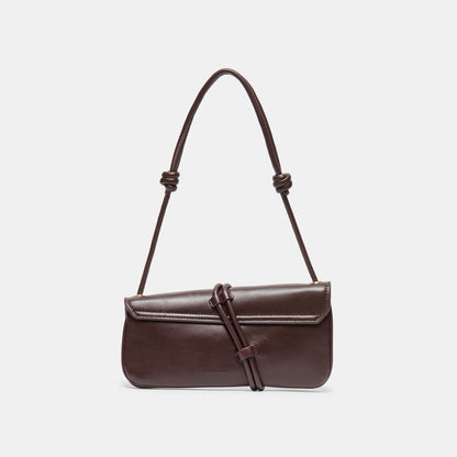 ALICE SHOULDER BAG BROWN CHERRY LEATHER