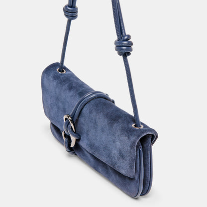 ALICE SHOULDER BAG NAVY SUEDE