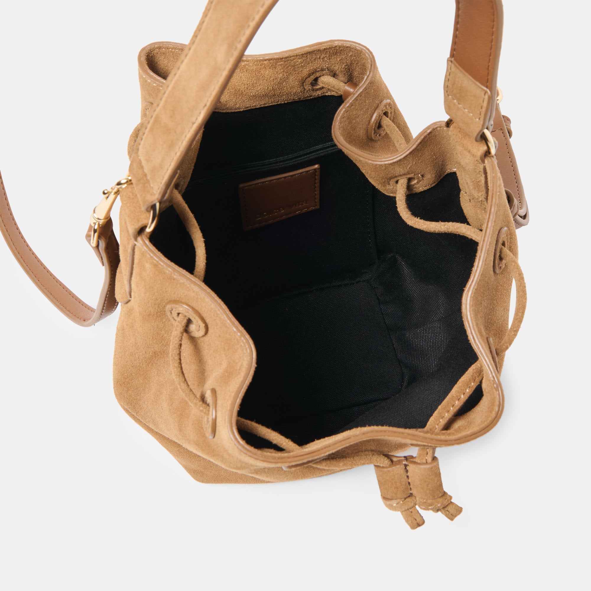 AMARU CROSSBODY BROWN SUEDE
