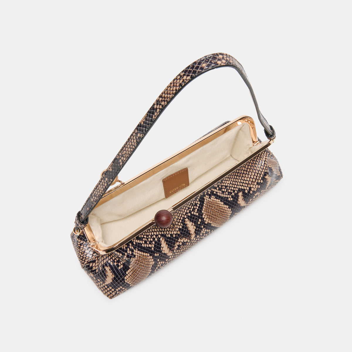 AMBRIAA SHOULDER BAG TAN MULTI SNAKE LEATHER - view 5