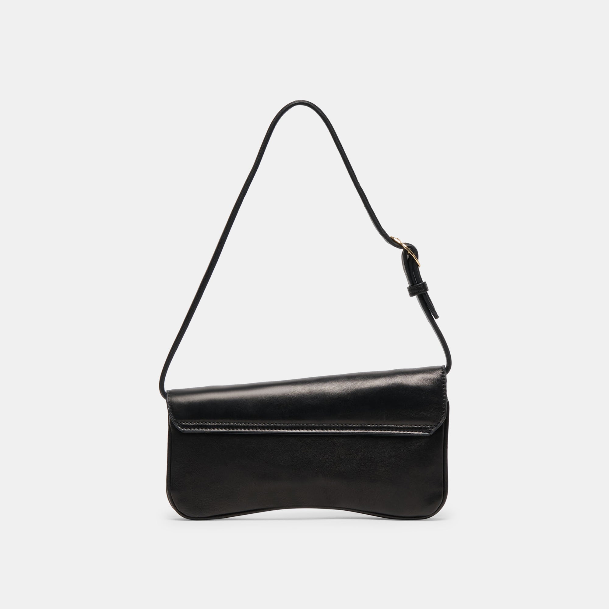 AZURA SHOULDER BAG BLACK LEATHER
