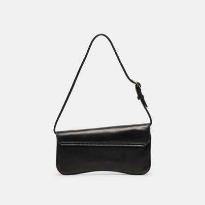 AZURA SHOULDER BAG BLACK LEATHER