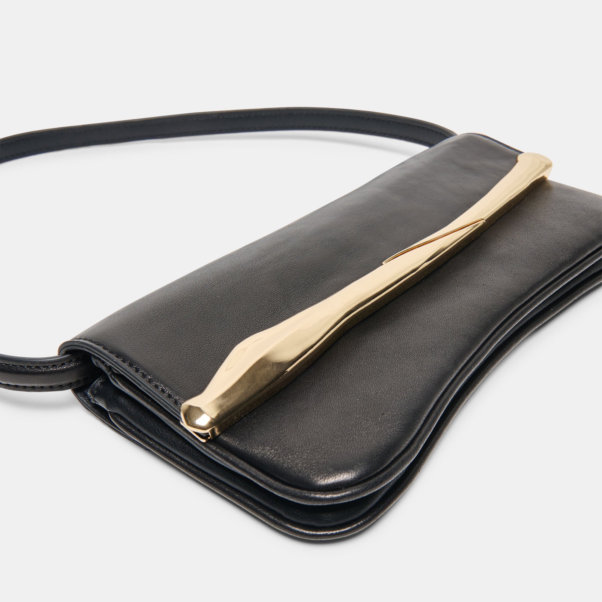 AZURA SHOULDER BAG BLACK LEATHER