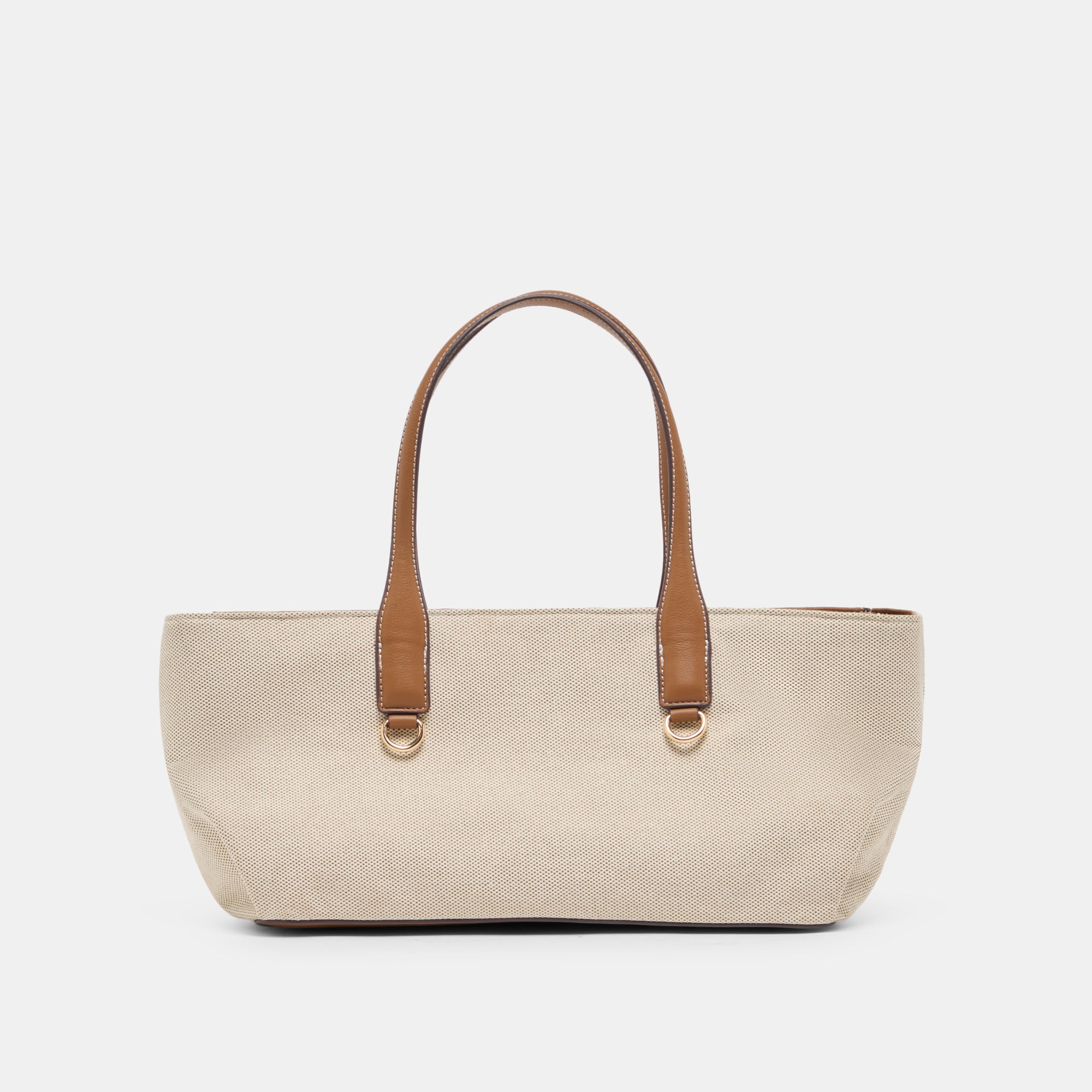 CLARINA Natural Canvas Shoulder Bag | Dolce Vita