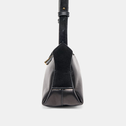 DEVYN SHOULDER BAG BLACK LEATHER