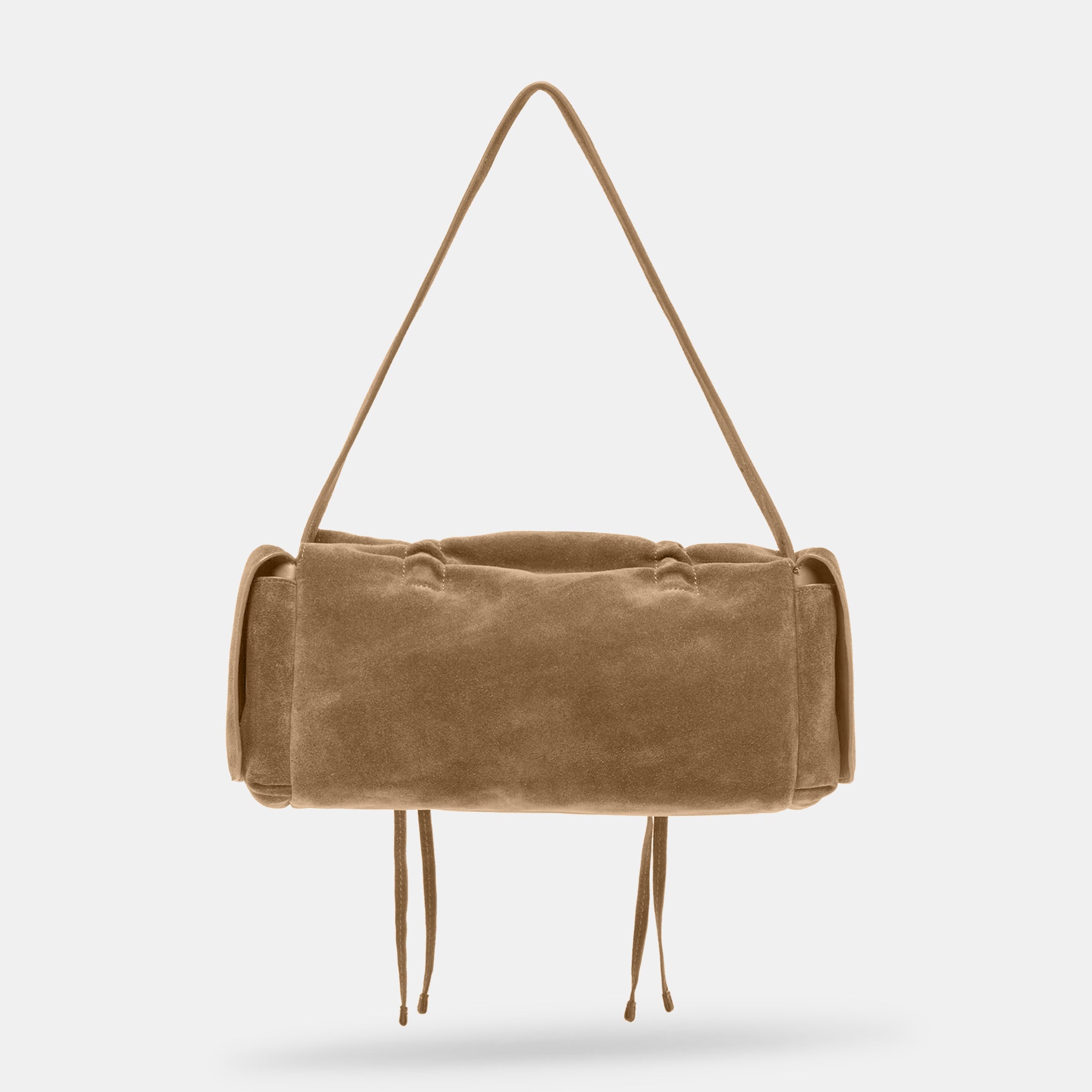 HUDSON SHOULDER BAG OLIVE SUEDE