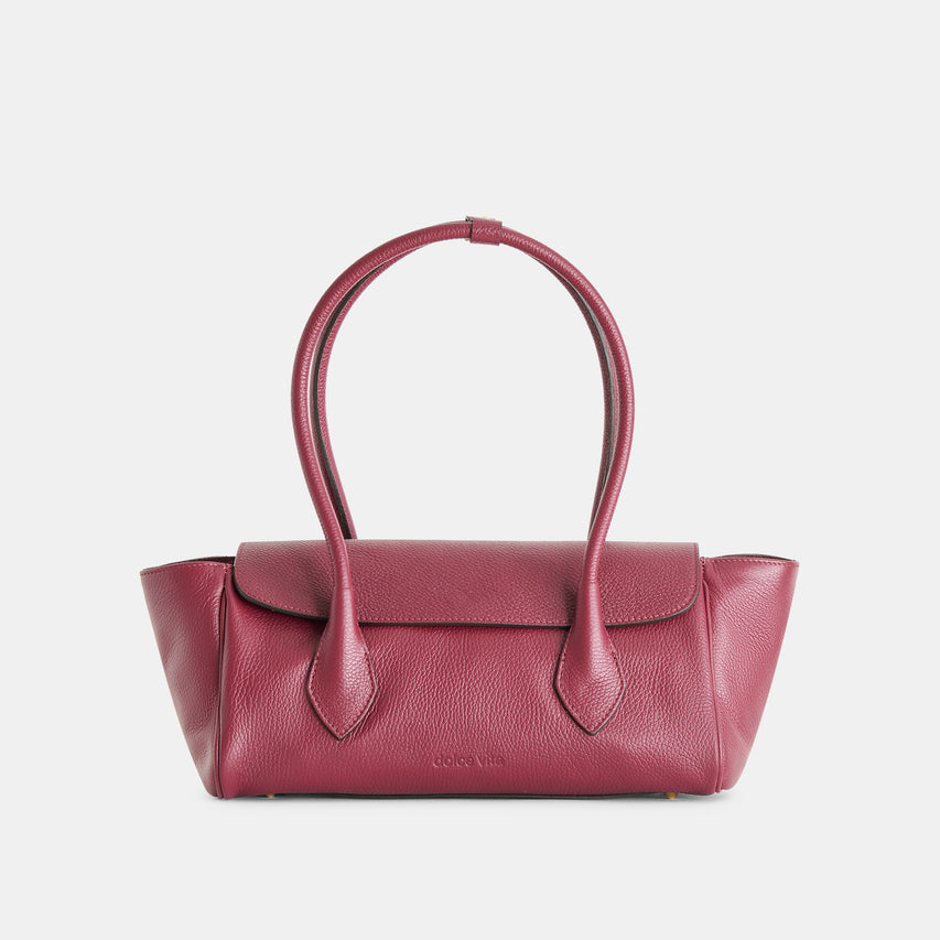 IRENE SHOULDER BAG BORDEAUX LEATHER