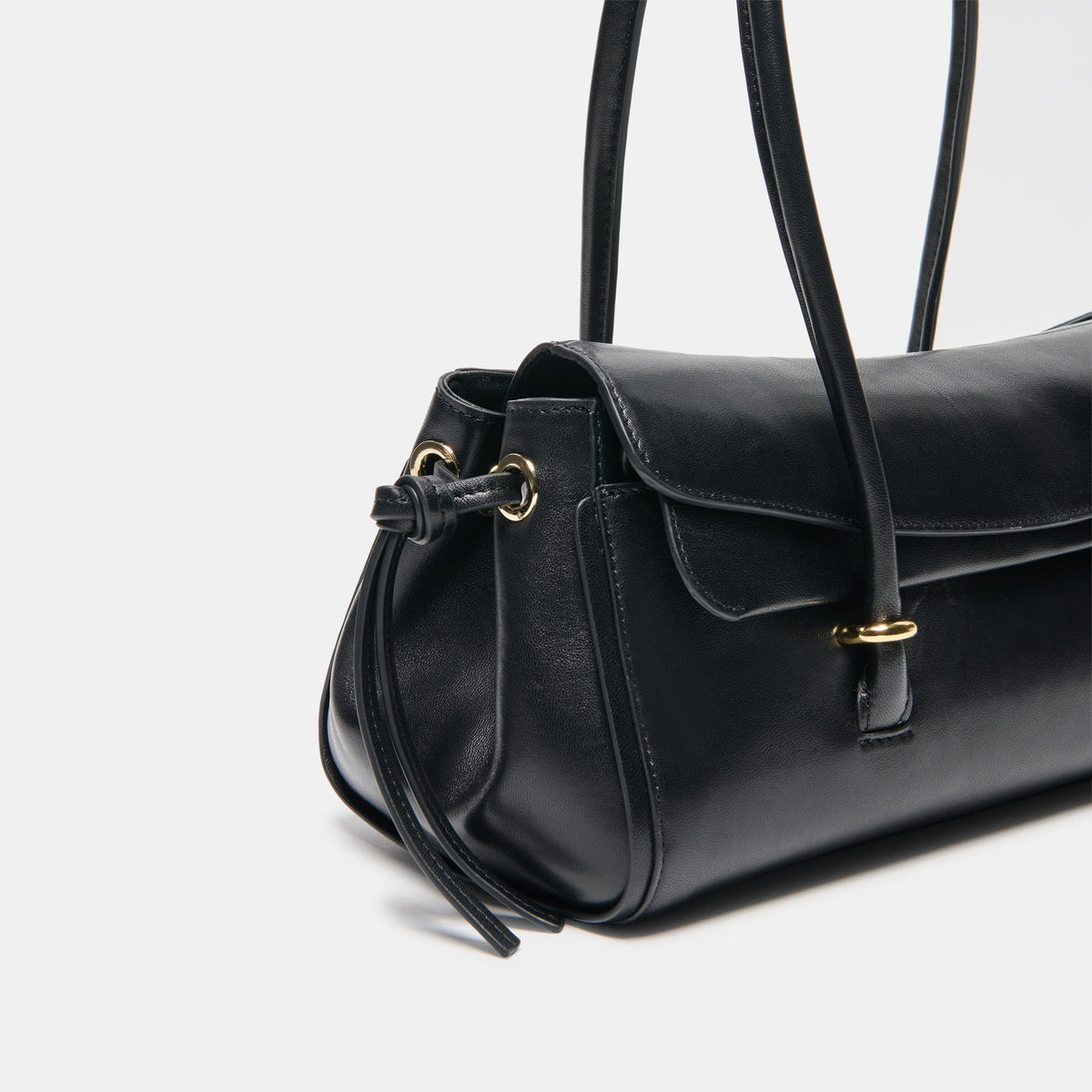 LUSSO SHOULDER BAG BLACK LEATHER - view 3