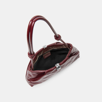 RAVEL SHOULDER BAG OXBLOOD PATENT LEATHER
