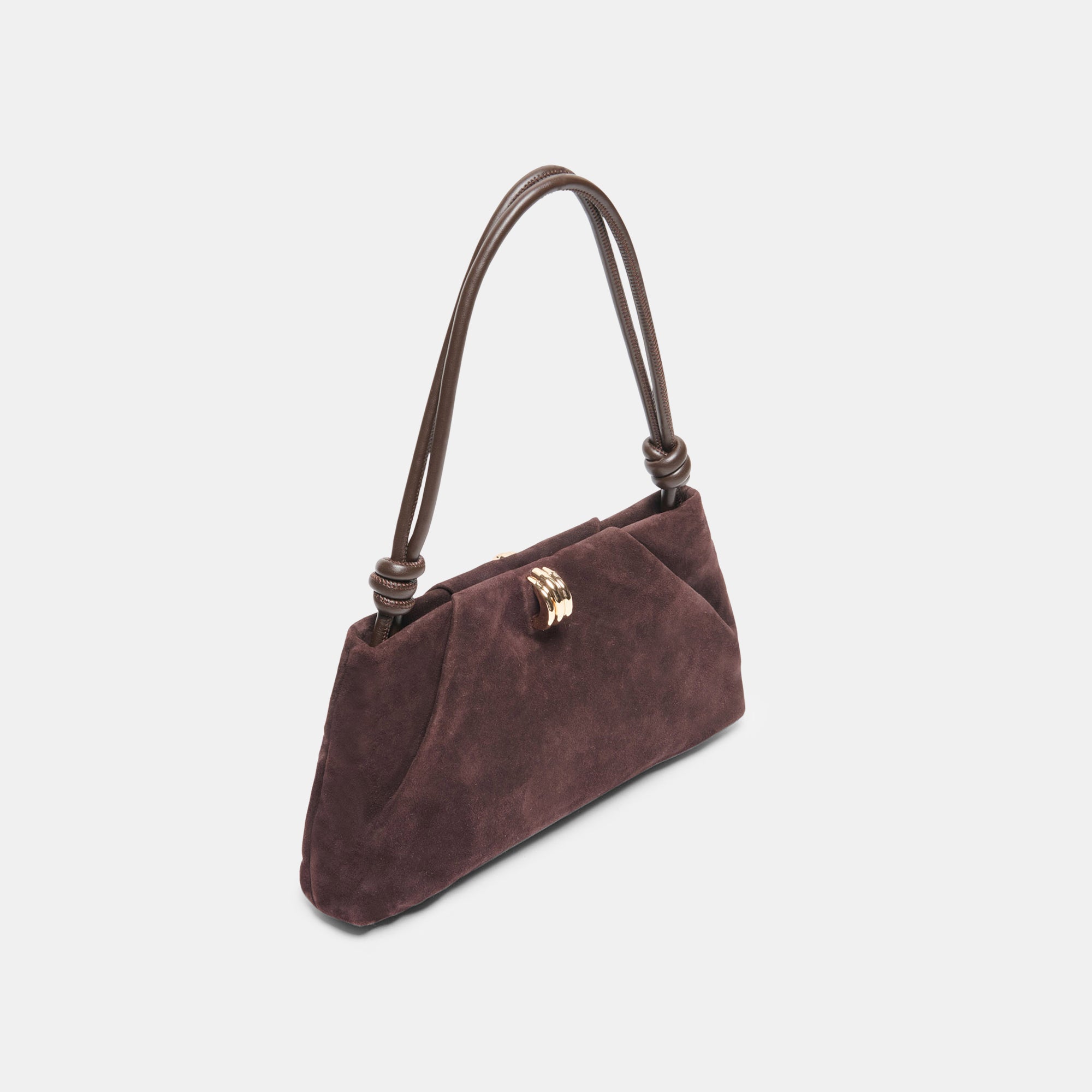 RAVEL SHOULDER BAG CHOCOLATE SUEDE - view 4