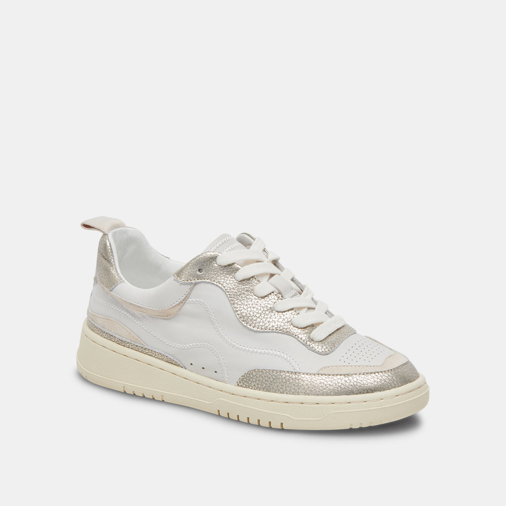 ADELLA SNEAKERS WHITE GOLD LEATHER - image 3